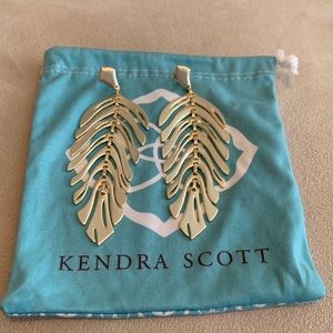 Kendra Scott Lotus gold earrings